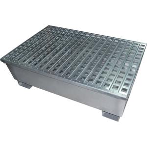 Steel Spill Containment Pallets - 47.25", 47.25", 19.29", 68 US gal., 11 gauge galvanized steel
