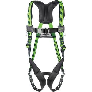 Miller® Aircore™ Harnesses - Work Positioning/Descent Control/Fall Arrest, ADP, 400 lbs., Universal, Back - Front - Side, Tongue Buckle, Quick-Connect, Steel