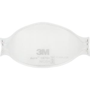 Aura™ Health Care Particulate Respirator and Surgical Mask 1870+ - NIOSH, Standard, Flat Fold, Without, N95, White