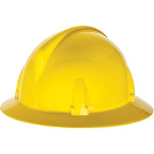 TopGard® Full Brim Hardhat - Ratchet, Yellow, Grey, Blue, Green, Red, Black, Non-Vented, Meets/Exceeds CSA Type 1/ANSI Type I, Meets/Exceeds CSA Class E/ANSI Class E