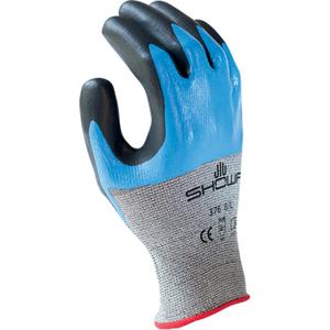 S-Tex 376 Gloves - Large/8, Small/6, Medium/7, 13, Stainless Steel/Polyester, Foam Nitrile, 3/4 Dipped, ANSI/ISEA 105 Level 4, EN 388 Level 4, EN 388 Level 4, EN 388 Level 1, Unrated, 120, Knit