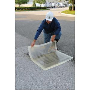 Ultra-Drain Seal® Drain Cover - Rectangular, 36" L x 58" W, Urethane, Clear, 3/8"