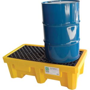 2-Drum Ultra-Spill Pallet® - 53", 29", 16.5", 66 US gal., 3000 lbs., Polyethylene, 2, No