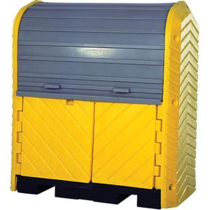 2-Drum Ultra-Hard Top Plus® Spill Pallet - 67.2", 41.25", 74", 66 US gal., 4500 lbs., Polyethylene, 2, No, 66 US Gallons