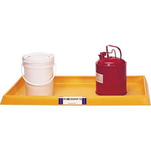 Ultra-Containment Tray® - 54", 29.8", 3.5", 16.5 US gal., Polyethylene, No, Yellow