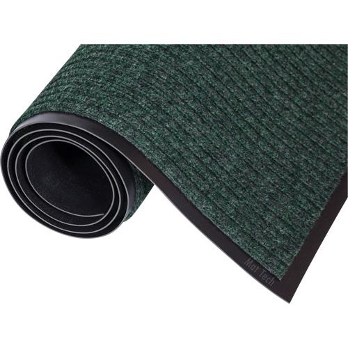 Needle-Rib™ Entrance Mat - 6', 10', 60', Wiper, 5/16", Green, Polypropylene, Light-Duty, Ribbed