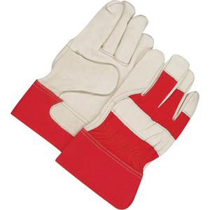 Classic Fitter Gloves - X-Large, Fleece, Grain Cowhide, Safety, Rubberized