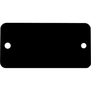 Blank Tags - Aluminum, Hole Only, Package, 1/8", Rectangle