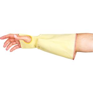 Woven Protective Sleeves With Thumbhole - 7", ANSI/ISEA 105 Level 2, Yellow, Kevlar®, 2