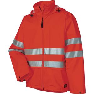 Narvik Rainwear - Jacket - High Visibility Orange, Silver, 2X-Large, Small, Medium, Large, X-Large, 3X-Large, Polyester, Meets/Exceeds CSA Z96 Class 2 - Level 2