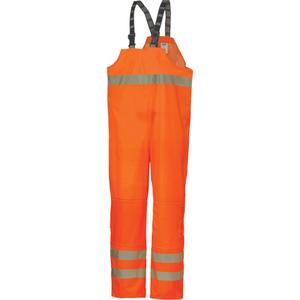 Narvik Rainwear - Bib pants - High Visibility Orange, Silver, 2X-Large, Small, Medium, Large, X-Large, 3X-Large, Polyester, None/Meets/Exceeds CSA Z96 Class 3 - Level 2