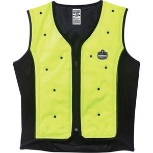 Chill-Its® 6685 Dry Evaporative Cooling Vests - High Visibility Lime-Yellow, Medium, 4X-Large