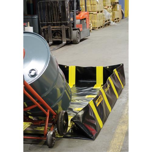 QuickBerm® Containment Berm with Inside Wall Supports - 235 US gal., Snap-Up Bracket, 20" W x 20" L x 6" H - Image 3