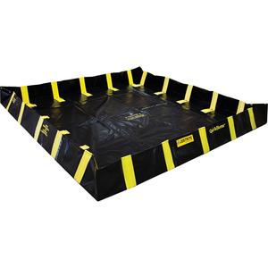 QuickBerm® Containment Berm with Inside Wall Supports - 475 US gal., Snap-Up Bracket, 24" W x 24" L x 12" H