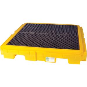 Spill Pallet Plus With Drain - 62", 62", 8.75", 75 gal., 9000 lbs., 4