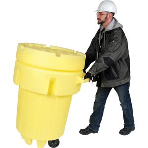 Ultra-Overpacks® Wheeled Drum - 32", 37", 95 gal., Mobile, 32.25", 25.5", 48.5"