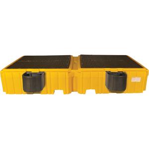 Ultra-Twin IBC Spill Pallet® with Drain - 124.5", 61.625", 22", 535 US gal., 16000 lbs.