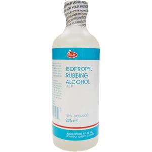 Isopropyl Rubbing Alcohol - Liquid, Antiseptic, Non-Medical, 225 ml, 70%