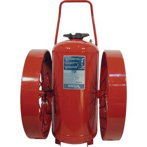 Red Line® Wheeled Fire Extinguishers - ABC, Dry Chemical, 125 lbs., 30A:160BC, 0' - 25', None, ULC, Rubber Tire