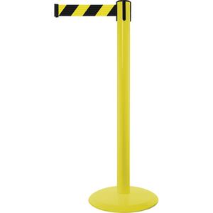 Marine Post - 38", Steel, Yellow, Black/Yellow, 13', Blank, 2.5", 14"