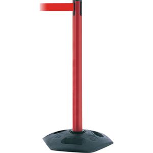 Single Line Heavy Duty Post - 38", Plastic, Red, Red, 13', Blank, 2.5", 19"