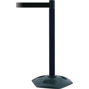 Single Line Heavy Duty Post - 38", Plastic, Black, Black, 13', Blank, 2.5", 19"