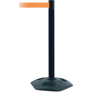 Single Line Heavy Duty Post - 38", Plastic, Black, Orange, 13', Blank, 2.5", 19"