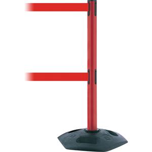 Dual Line Heavy Duty Post - 38", Plastic, Red, Red, 13', Blank, 2.5", 19"