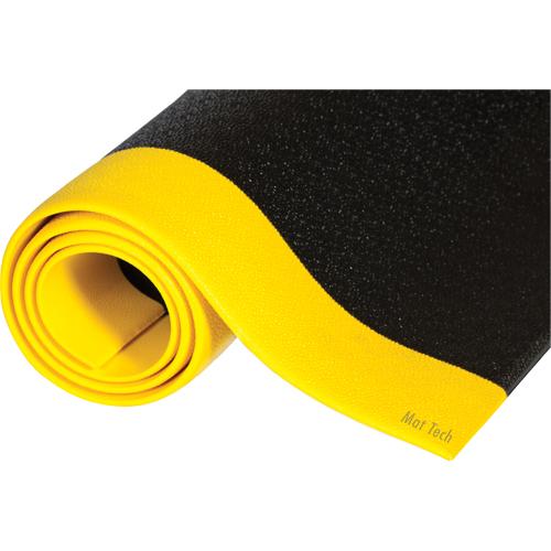 Comfort-King™ Mats, Smooth, 2' x 3' x 3/8", Black/Yellow, Sponge