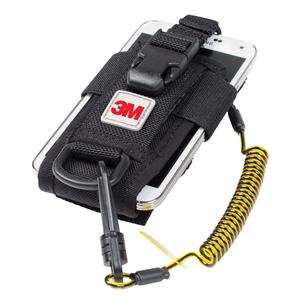 Adjustable Radio/Cell Phone Holster - Radio/Phone Holster, Single Coil Lanyard, Clip/Loop, 34", 7", 2 lbs.