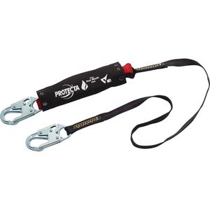 Pro™ Pack Hot Work Shock-Absorbing Lanyard - 6', 4', Meets/Exceeds CSA-Z259.11, 122 lbs., 308 lbs., Snap Hook, Snap Hook, Kevlar®, Pack, 1
