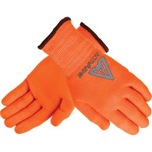 ActivArmr® 97-013 Hi-Viz™ Gloves - 7, 8, 9, 10, 11, 13, Nylon, Nitrile/Polyurethane, Dipped Palm, Unlined, Knit Wrist
