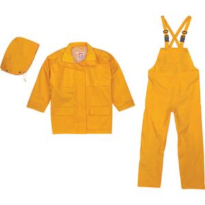 Open Road® 150D Rip-Stop 3-Piece Rain Suit - Polyester, X-Large, Yellow