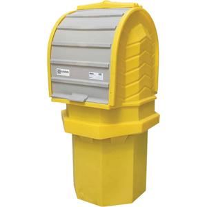 Ultra-Hard Top P1 Plus® 1-Drum Hardtop Cover Spill Containment Unit With Drain - 36", 36", 66", 70 US gal., 800 lbs.