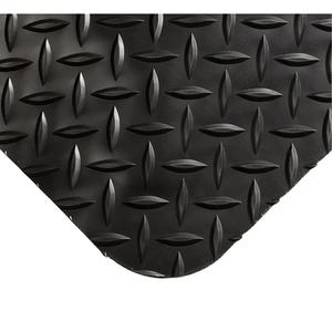 Smart Mats No.497 - 2', 10', 20', 1", Black, PVC/Urethane, Dry, Solid, Diamond, 1 Year