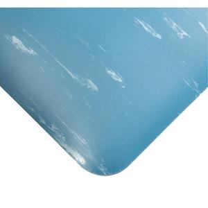Tile-Top AM Spongecote Anti-Microbial Mats No.420 - 4', 10', 5', 1/2", Blue, Vinyl/Nitrile, Dry, Solid, Smooth
