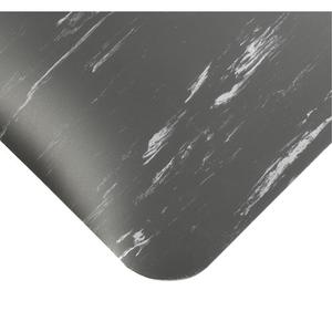 Tile-Top AM Spongecote Anti-Microbial Mats No.420 - 4', 10', 5', 1/2", Charcoal, Vinyl/Nitrile, Dry, Solid, Smooth