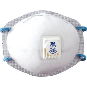 8577 Particulate Respirators - NIOSH, Standard, Cup, With, P95