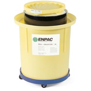 Poly-Collector™ 66 with Steel Drum - 70 US gal., 600 lbs., 27.1" top dia. x 25.75" bottom dia. x 29.25" H