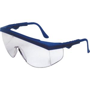 Tomahawk® Safety Glasses - Meets/Exceeds CSA Z94.3, Clear, Anti-Scratch, BLUE FRAME