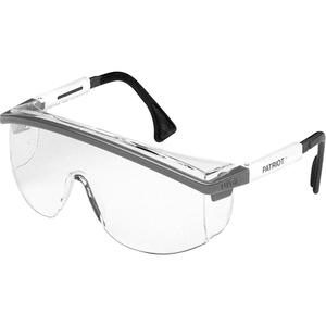 Uvex® Astrospec 3000® Uvextreme™ AF Safety Glasses with Patriot Frame - Meets/Exceeds CSA Z94.3/ANSI Z87+, Clear, Anti-Fog/Anti-Scratch, Black