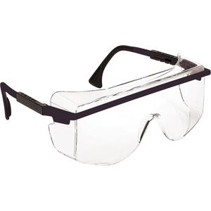 Uvex® Astro OTG® 3001 Safety Glasses - Meets/Exceeds CSA Z94.3, Clear, Anti-Fog/Anti-Scratch, Black, UVEXTREME®AF