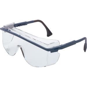 Uvex® Astro OTG® 3001 Safety Glasses - Meets/Exceeds CSA Z94.3, Clear, Anti-Fog/Anti-Scratch, Blue, UVEXTREME®AF