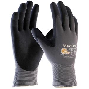 ATG MaxiFlex® Ultimate™ Gloves - Large/9, 5/2X-Small, 2X-Large/11, 3X-Large/12, 15, Nylon, Foam Nitrile, Dipped Palm, Lycra®, Grey, EN 388 Level 4, ASTM ANSI Level A1, EN 388 Level 1, EN 388 Level 3