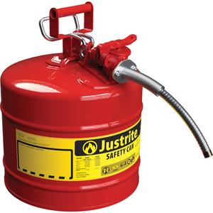 AccuFlow™ Safety Cans - Steel, 1 US gal., Red, Yellow, Blue, Green, II, FM Approved/UL/ULC Listed, 5/8", 10 Years