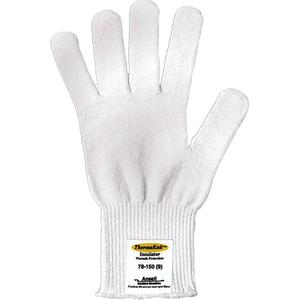 Insulator® 78-101/78-150 Gloves - One Size, Polyester, Non-Coated, 13, White, 144, Knit