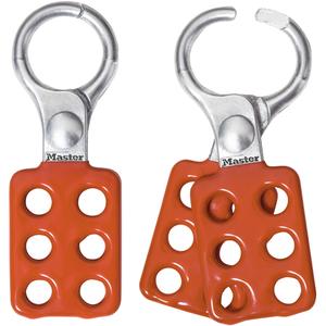 Safety Lockout Hasps - 6, Silver, 1/4", 1"