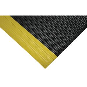 Tuf Sponge No. 451 Mats - 2', 3', 3/8", Black, grey, black w/yellow borders available upon request, PVC, Dry, Solid, Ribbed
