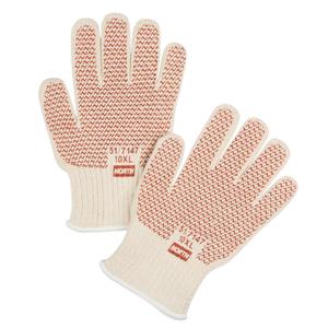 Grip-N® Hot Mill Gloves - X-Large/10, Nitrile, Cotton, 400° F (204° C), Knit Wrist, 7, White, 30 cm, Class 5
