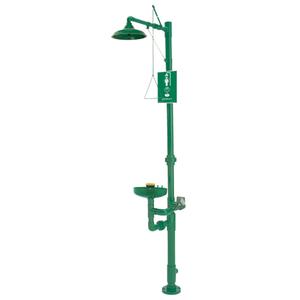 Combination Emergency Shower & Eye/Face Wash Station - Pedestal